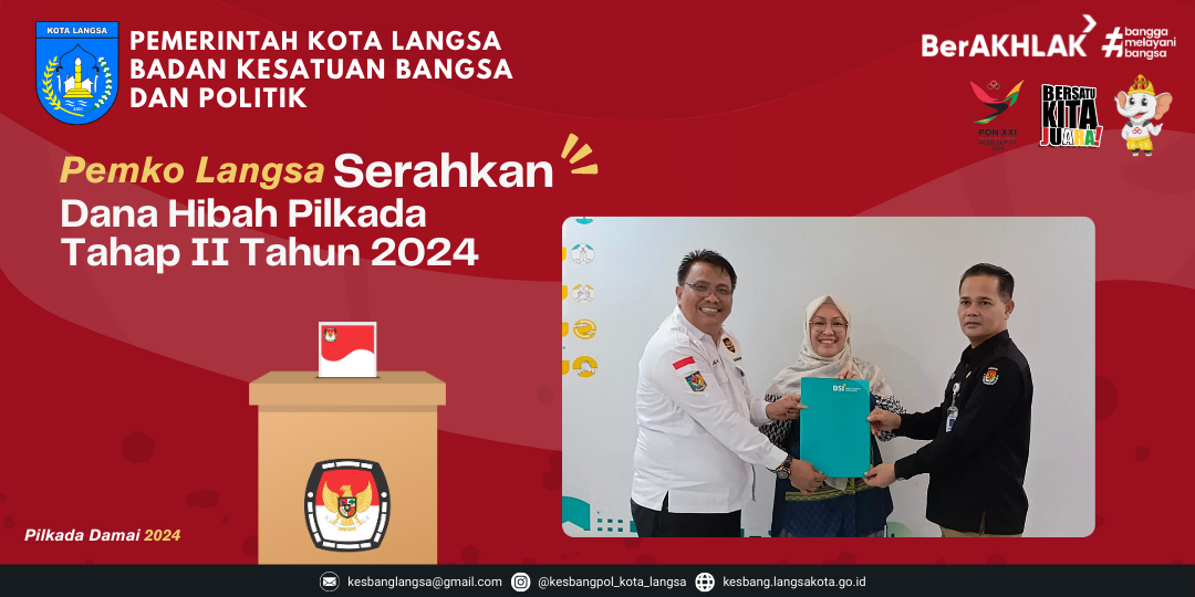 Pemko Langsa Serahkan Dana Hibah Pilkada Tahap II Tahun 2024