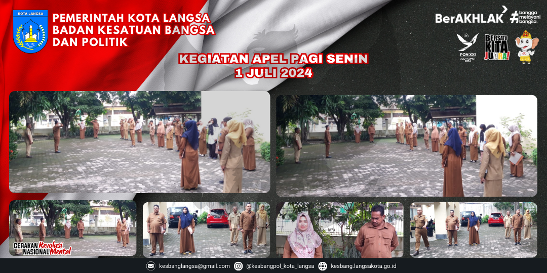 Kegiatan Apel Senin Pagi 01 Jui 2024