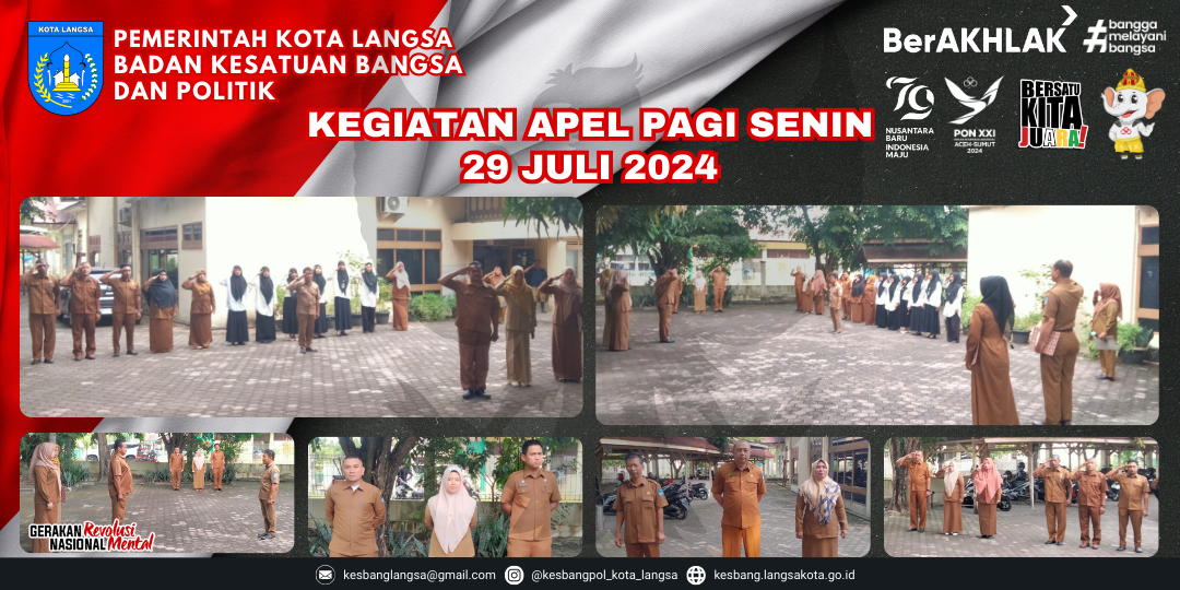 Kegiatan Apel Senin Pagi 29 Jui 2024