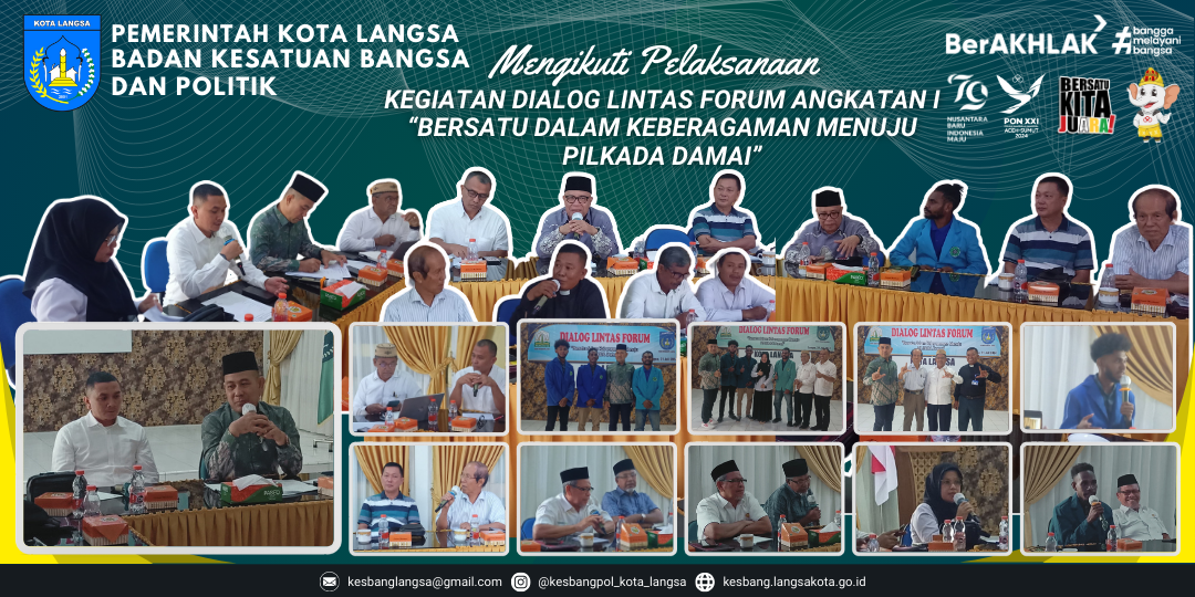 Badan Kesatuan Bangsa Dan Politik Kota Langsa Melaksanakan Kegiatan Dialog Lintas Forum Angkatan I
