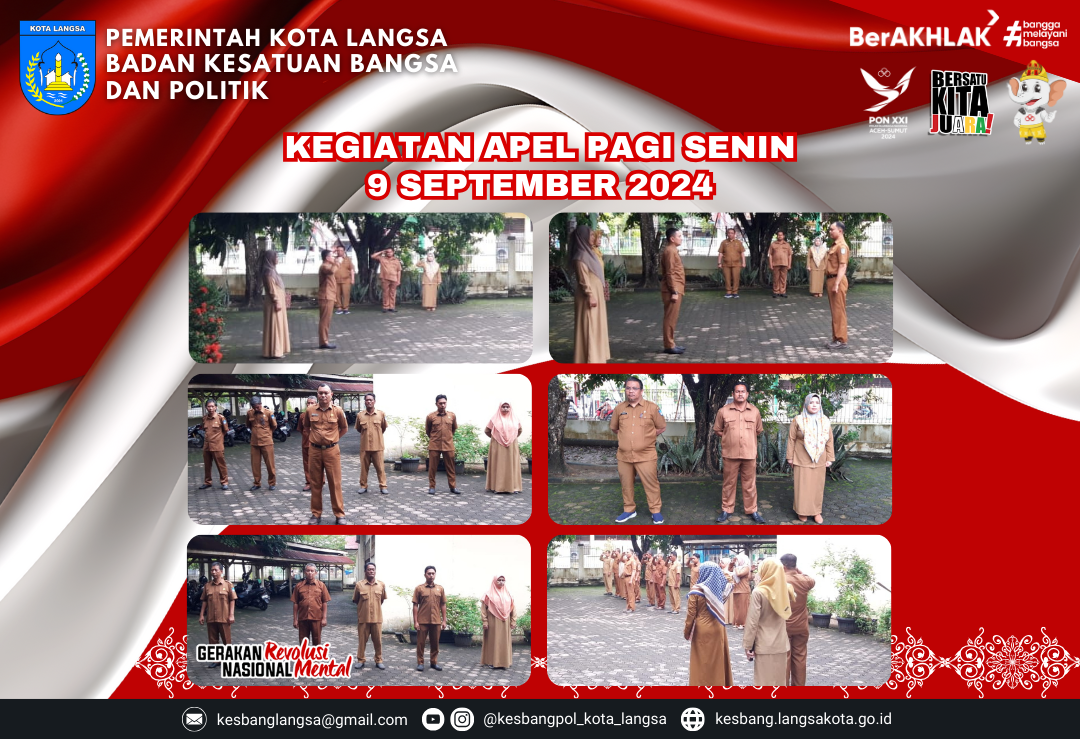 Kegiatan Apel Senin Pagi 9 September 2024