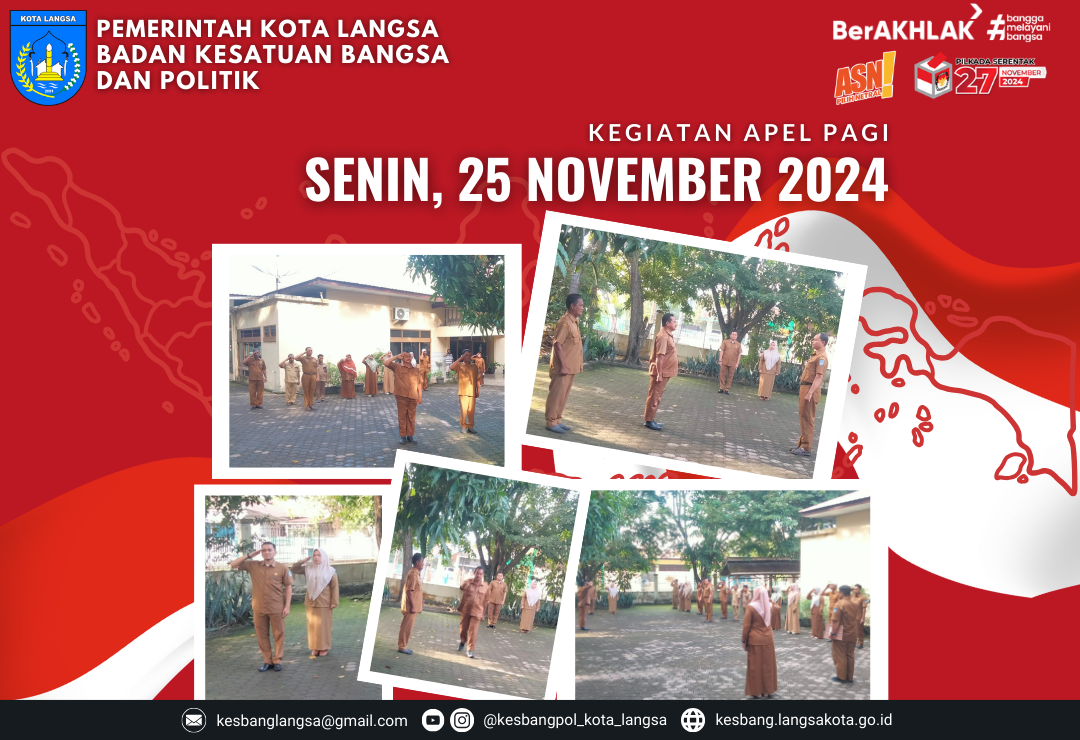 Kegiatan Apel Senin Pagi 25 November 2024