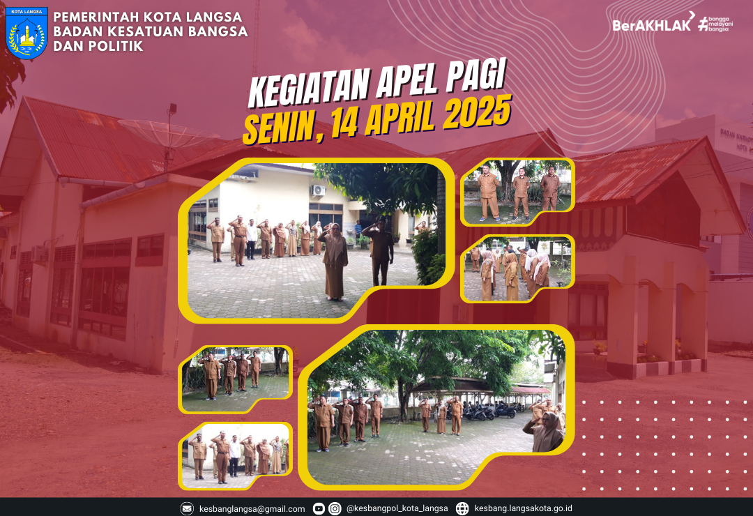 Kegiatan Apel Pagi Senin 14 April 2025