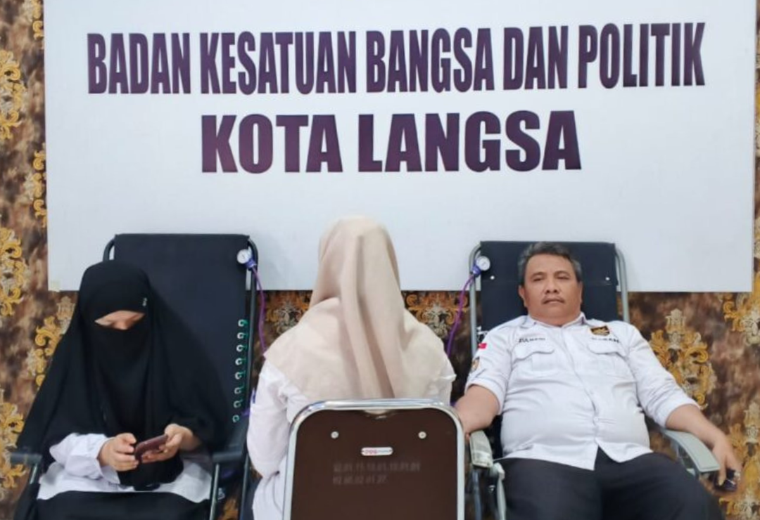 Kesbangpol Kota Langsa Gelar Kegiatan Donor Darah Rutin & Arisan Dharma Wanita