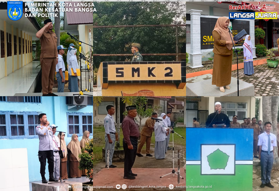 Kesbangpol Kota Langsa Gelar Program Pembina Upacara di SMA/SMK dalam Upaya Penguatan Ideologi dan Wawasan Kebangsaan