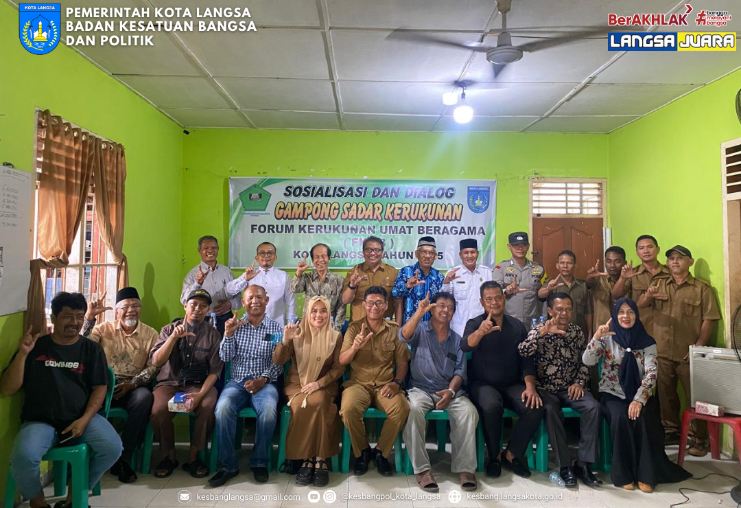 Kesbangpol Kota Langsa Dukung Program Kerukunan Umat Beragama Gampong Siderejo