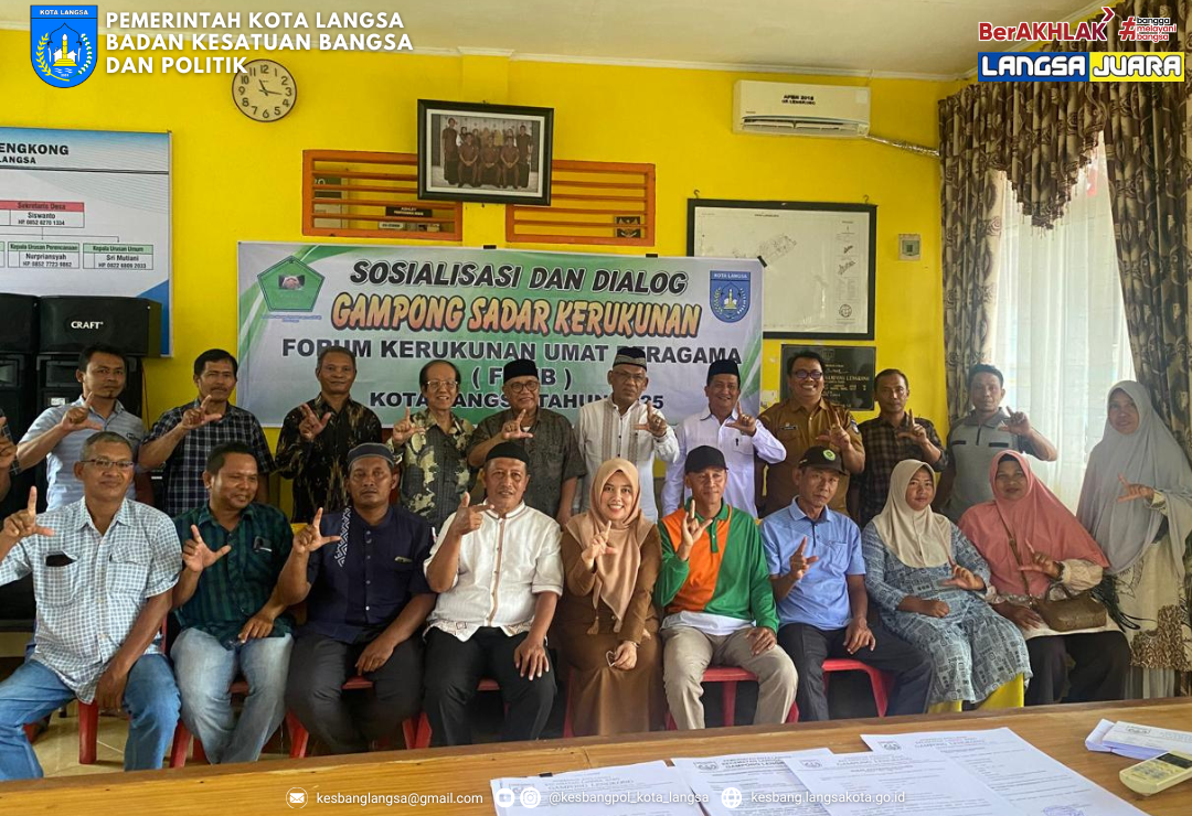 Kesbangpol Kota Langsa Dukung Program Kerukunan Umat Beragama di Gampong Lengkong