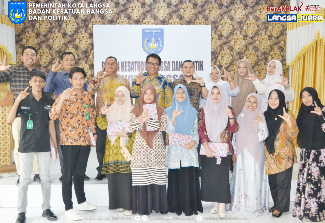 Kesbangpol Kota Langsa Gelar Perpisahan dengan Mahasiswa PKL IAIN Langsa