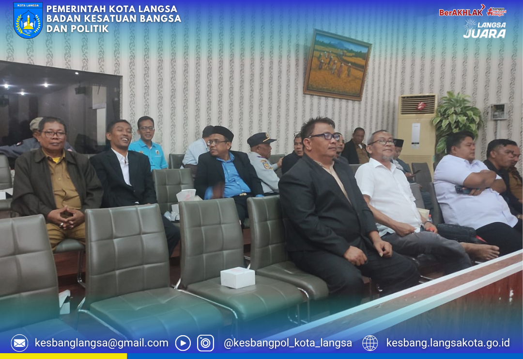 Kaban Kesbangpol Kota Langsa Hadiri Rapat Paripurna Ke-4 DPRK Langsa